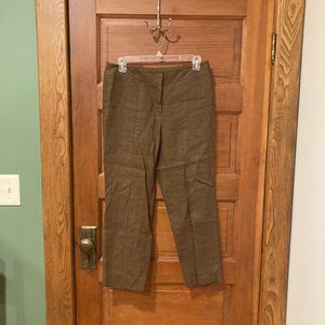 Rafaella Linen Capris Dress Pants (Size 6)